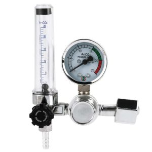 Argon CO2 Pressure Reducer Regulator with Flow Meter (0-25 MPa) for MIG TIG Welding Machine