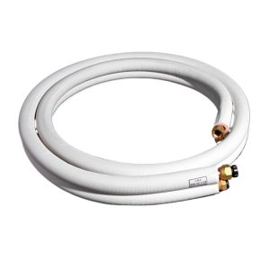 Universal Insulated Copper AC Line Set (9.52mm x 0.6mm + 15.88mm x 0.7mm) with Embossed Bending Resistance for HVAC Systems