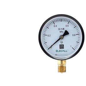 Analog Pressure Gauge Y-100 (0-1 MPa) for Water, Oil, Air Systems