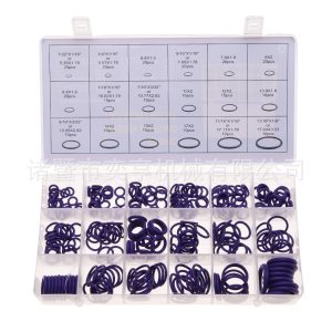 270-Piece Rubber O-Ring Assortment Kit (18 Sizes, Various Metric/Imperial) for Automotive AC Compressor Repair