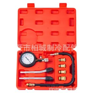 Automotive Engine Cylinder Pressure Gauge Kit (0-300 PSI / 0-20 Bar) for Gasoline, Motorcycle, Car Engine Compression Test