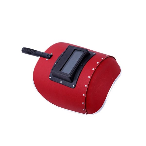 Yuepai Semi-Automatic Handheld Welding Mask, Red Cardboard Welder Shield, Anti-Splash Face Protector for Auto-Darkening Welding - Imagem 2