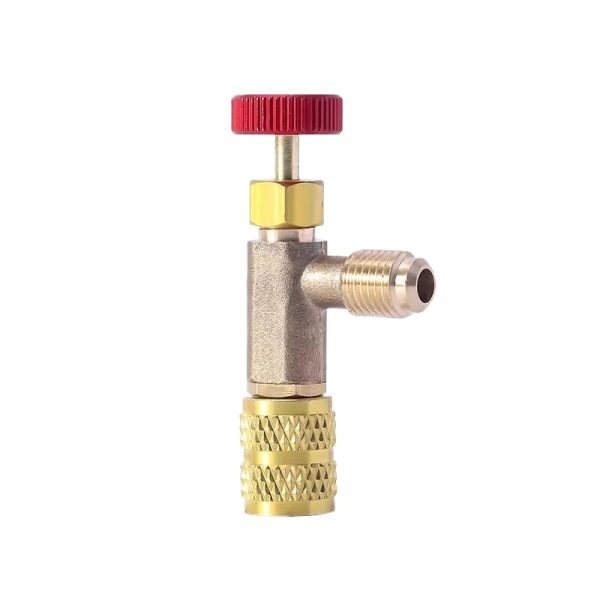 HVAC Refrigerant Charging Safety Valve (Pure Copper Body, Leak-Proof Design) for R22 R32 R410a R404 R407c Systems - Изображение 2
