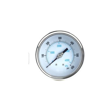 Axial Stainless Steel Pressure Gauge (0-600 PSI/0-4000 kPa, Y100 Model) for Oil, Gas, Liquid, Water Pressure Systems