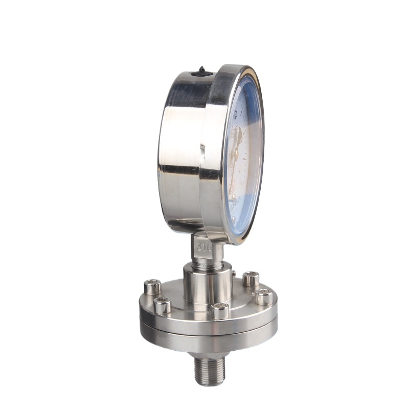 Kaixuan Pressure Gauge Diaphragm Pressure Gauge Stainless Steel YTP100BF/ML Thread Connection Corrosion Resistant High Precision - Image 3