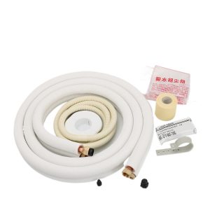 Copper Pipe Insulation Tube Kit (6.35*0.6/12.7*0.6) for Household Inverter AC Split Units, White 1.5/2HP