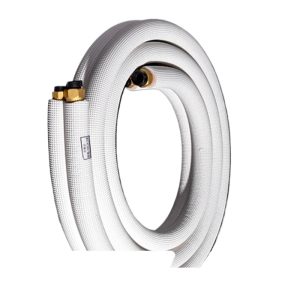 Press Embossed Copper HVAC Refrigerant Line Set (6.35*0.6+12.7*0.6mm) for 2P AC Unit (3-30m Length Available)