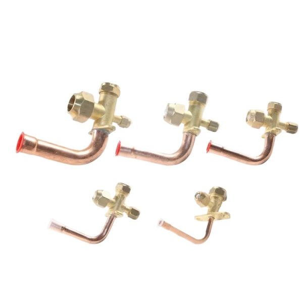 HVAC Air Conditioner Bent Tube Shut-off Valve (2-5分的规格全) Made of Pure Brass Ensures Oil Resistance and Corrosion Protection - รูปภาพ 2
