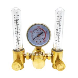 Dual Tube Argon Gas Pressure Reducer Regulator (0-25 MPa, 4000 psi) for Welding and Cutting