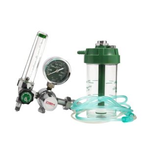 Medical Oxygen Flowmeter Regulator with Humidifier Bottle (0-25 MPa, 1-15 L/h) for Oxygen Inhaler, Replaces DEM MACHINERY ATOR-1