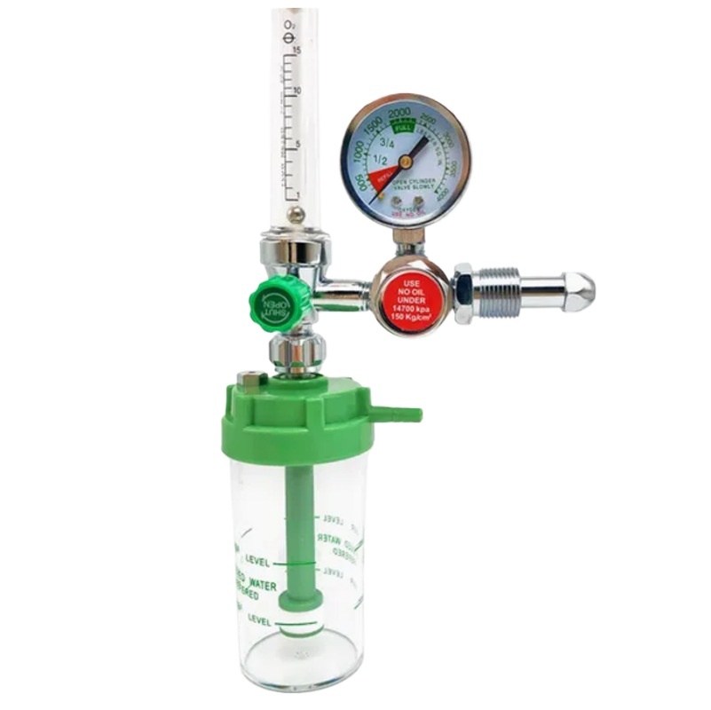 Medical Oxygen Regulator with Flow Meter and Humidifier Bottle (0-15L/min, 0-25MPa) for Oxygen Cylinder - Image 4