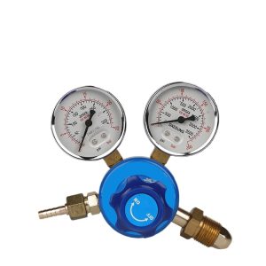 Oxygen Acetylene Propane Gas Pressure Regulator Gauge Double Meter Single Stage Reducing Valve for Welding Cutting