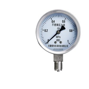 Stainless Steel Pressure Gauge 100mm Dial 0-1 MPa Radial Bottom Mount for Water Oil Gas Liquid Systems Replaces 210918004