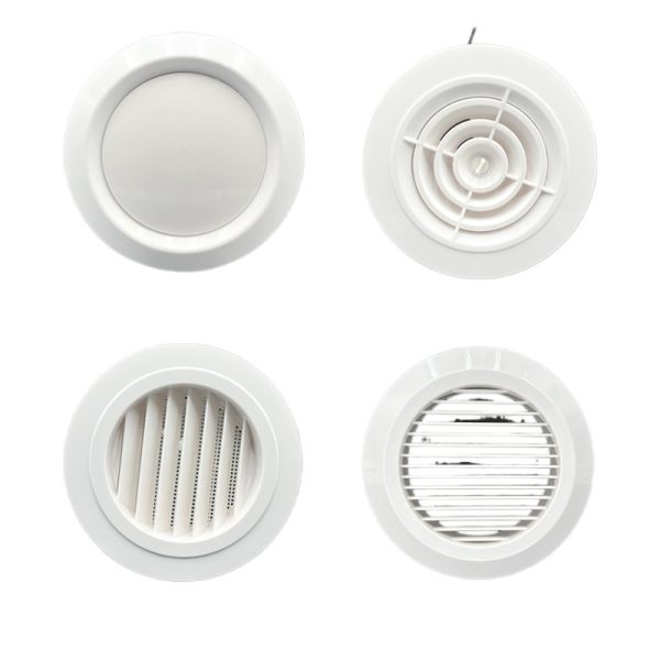 ABS Central Air Conditioning Ventilation Diffuser Round Air Vent Grille with Adjustable Volume for HVAC Systems - Изображение 3