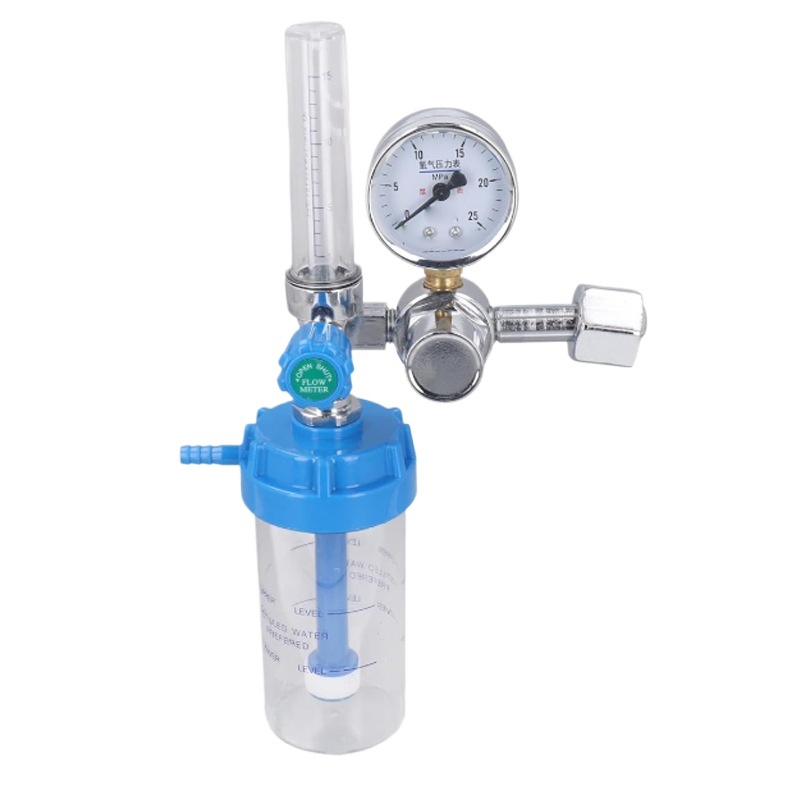 Medical Oxygen Regulator with Flow Meter and Humidifier, 0-25 MPa Oxygen Pressure Gauge, 1-15 LPM Flow Rate for Oxygen Inhaler System - Image 3