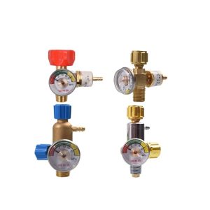 Full Copper Oxygen Valve Regulator with Gauge for 2L Portable Welding Torch - Durable and Anti-Drop Design