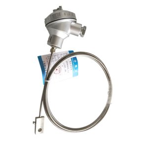Theromocouple WRNK-11 K-Type Armored Thermocouple L-2000MM for Boiler Wall/Pipe Wall Temperature Measurement Replaces WRNT-11/WRNT-11G