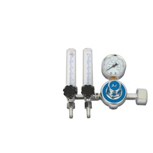 YongHeng HB-AR-b Brass Argon CO2 Pressure Reducer Regulator Dual Gauge High Precision Durable for Welding Gas Tanks