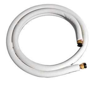 Embossed 5P HVAC Copper Coil Connection Pipe (12.7x0.6 + 19.05x0.8) for Indoor/Outdoor AC Units, Flexible Copper Tube Line