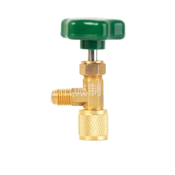 Universal Refrigerant Charging Valve CT338/CT339 with Green Knob for R22, R134a Refrigerator Systems - Imagem 3