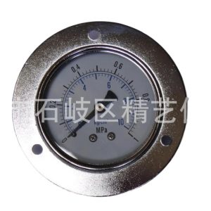 Axial Pressure Gauge with Front Flange Y-63ZT 0-1MPA for General HVAC Systems