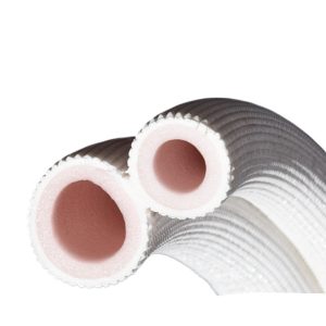 Durable IXPE Triple Layer Embossed Composite Insulation Pipe for HVAC Refrigeration Systems (8mm-13mm ID) with Copper Pipe Core, Replaces Standard AC Line Sets