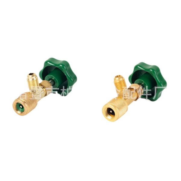 Universal Refrigerant Charging Valve CT338/CT339 with Green Knob for R22, R134a Refrigerator Systems - Imagem 2