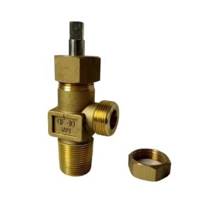 Chlorine Cylinder Valve QF-10 Needle Type for Liquid Chlorine Bottle Valve (Brass, WP2) Replaces QF-10