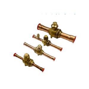 Refrigeration Copper Ball Valve Full Brass Body High-Frequency Welded Q10-Q54 for Cold Storage