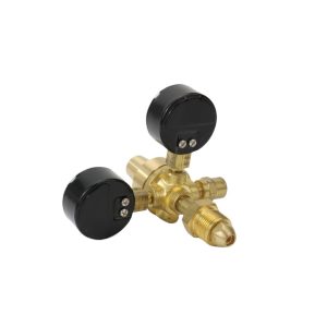 Full Copper Italian Mini CO2/Argon Pressure Reducer Regulator (0-25 Measurement Range) for Gas Cylinders