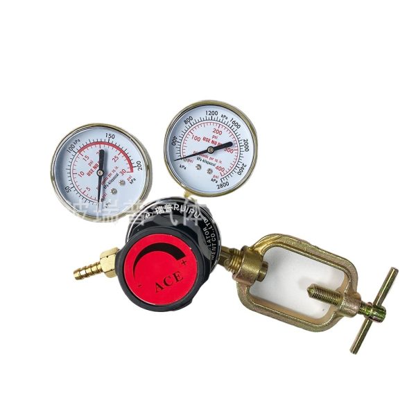 Shake-Proof Acetylene Pressure Reducer with Cage, Full Copper Corrosion-Resistant Acetylene Regulator