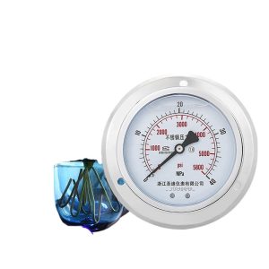 Axial Stainless Steel Pressure Gauge YN100BFZT (100mm, M20*1.5, -0.1-250MPa, 1.6 Accuracy) Replaces ZJSD Yb