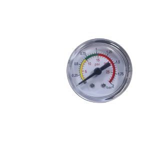 Automotive Air Compressor Pressure Gauge (0-2 bar / 0-30 psi) with Anti-Drop Shockproof Design, Ideal for Electric Tire Inflators