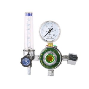 二氧化碳减压器 CO2 Pressure Reducing Regulator with Flow Meter (0-30 L/min) and Output Pressure Gauge (0-25 MPa) for CO2 Systems, Model CO2-05C Replaces YJQ-530A