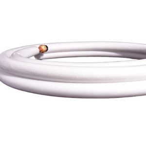 Universal Copper Refrigeration Tube Line Set (OD 6.35*0.6 + 15.88*0.7mm) with Insulation for 3 HP AC Units, Compatible with Daikin HVAC Systems