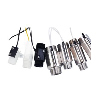 Piston Water Flow Switch Flow Controller with Internal/External Thread, Plastic/304 Stainless Steel for Water Heaters/HVAC Systems