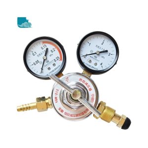 Propane Pressure Regulator YQW-213 Dual Gauge Industrial Full Copper for Propane Gas Tanks