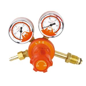 LPG Gas Regulator with Dual Pressure Gauges (0-2.5 MPa & 0-25 MPa) for Propane Acetylene Oxygen Tank