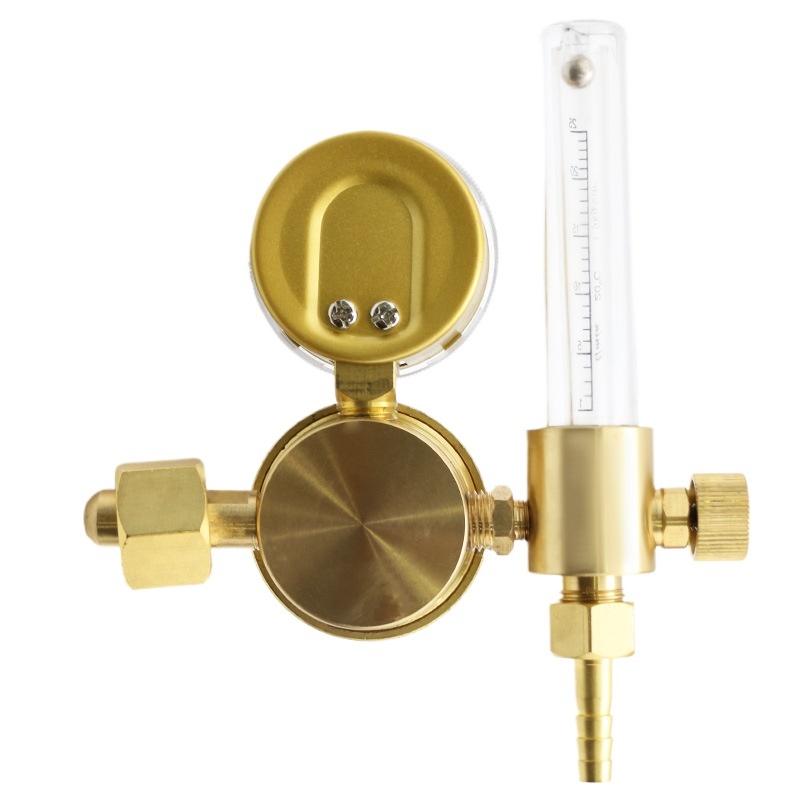 Full Brass Argon Pressure Regulator YQAR-04C (0-25 MPa) for Welding & Flow Control - Image 3