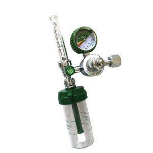 Oxygen Inhaler Pressure Reducer Flow Meter Regulator (0-25MPa, 1-10L/min) with Flow Gauge for Oxygen Cylinders