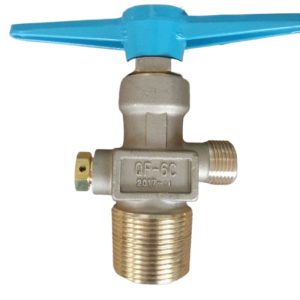 Oxygen Cylinder Valve QF-6C Brass Valve for Gas Manifold Tube