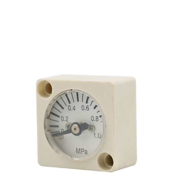 Pneumatic Air Pressure Regulator Gauge (Square Pressure Gauge) 0-1.0 MPa, 2.5% Accuracy, 27MM for Air Compressor Systems - รูปภาพ 2