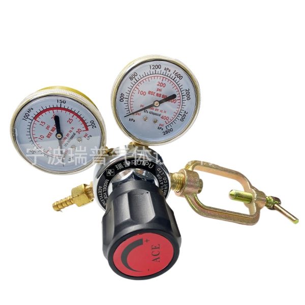 Shake-Proof Acetylene Pressure Reducer with Cage, Full Copper Corrosion-Resistant Acetylene Regulator - Image 2