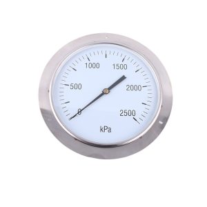Axial All-Steel Pressure Gauge 250mm Diameter KPa Range 0-2500 for HVAC Systems