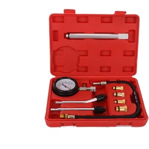 Multi-Function Cylinder Pressure Gauge Test Kit with Dual Scale for Automotive and Motorcycle Engine Repair and Maintenance