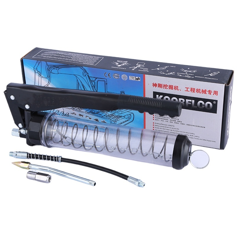 KOORFICO Gold Grease Gun (10000-13000psi, 600CC-900CC) Manual High-Pressure Pump for Excavators, Shovels, Engineering Machinery - Image 2