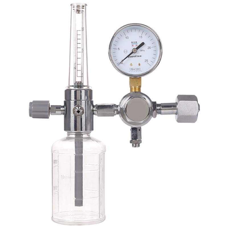 Oxygen Cylinder Float Type Oxygen Inhaler with Pressure Gauge 0-25Mpa for Medical Oxygen Supply - Image 2
