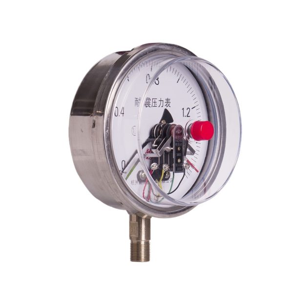 Radial All Stainless Steel Electric Contact Pressure Gauge YXC150BF (0-1.6 MPa, 1.6 Accuracy) for Industrial HVAC Systems - รูปภาพ 2
