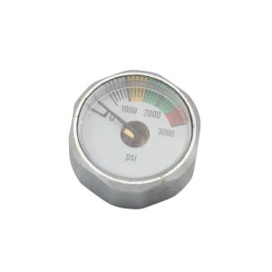 Axial Miniature Pressure Gauge 25mm (0-3000 PSI) for HVAC Systems, Replaces Y25 Model