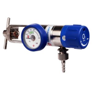 Medical Oxygen Flow Regulator High Pressure Gauge (0-15 L/min) for Oxygen Therapy, WQ-001